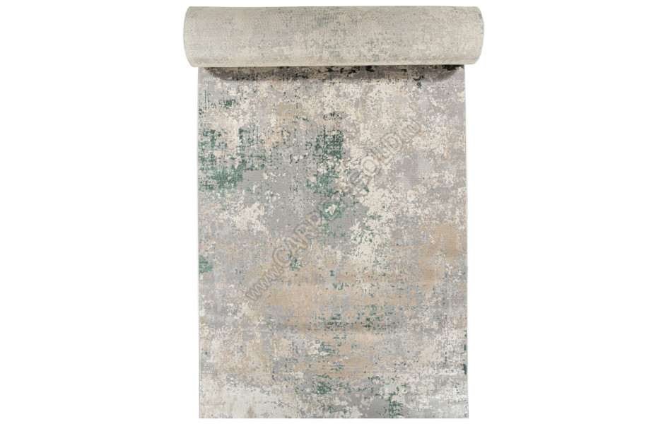 Ковер F163 - GRAY-GREEN - Дорожка - коллекция LIMAN